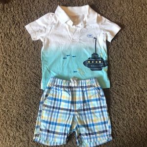 Boys matching summer outfit